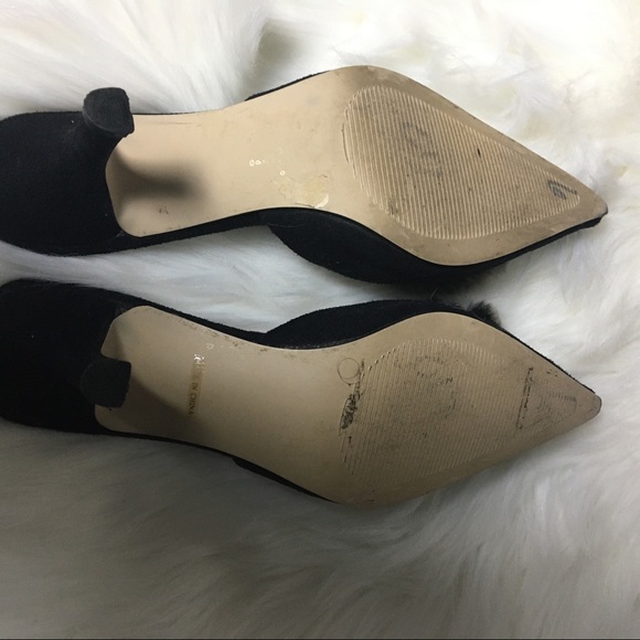 Slides With Furry Rosettes Size 6 - Picture 8 of 8